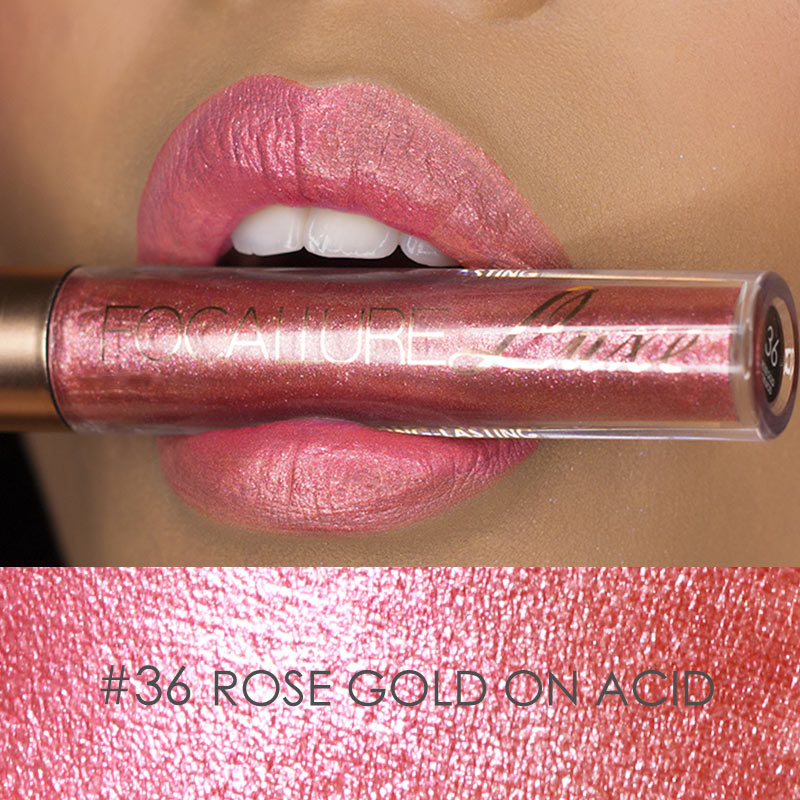 Focallure | Luxe® Metallic Liquid Lipstick #36 ROSE GOLD ON ACID